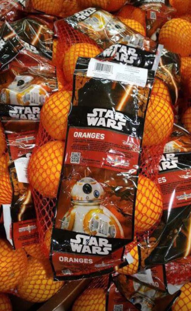  BB-8-branded oranges